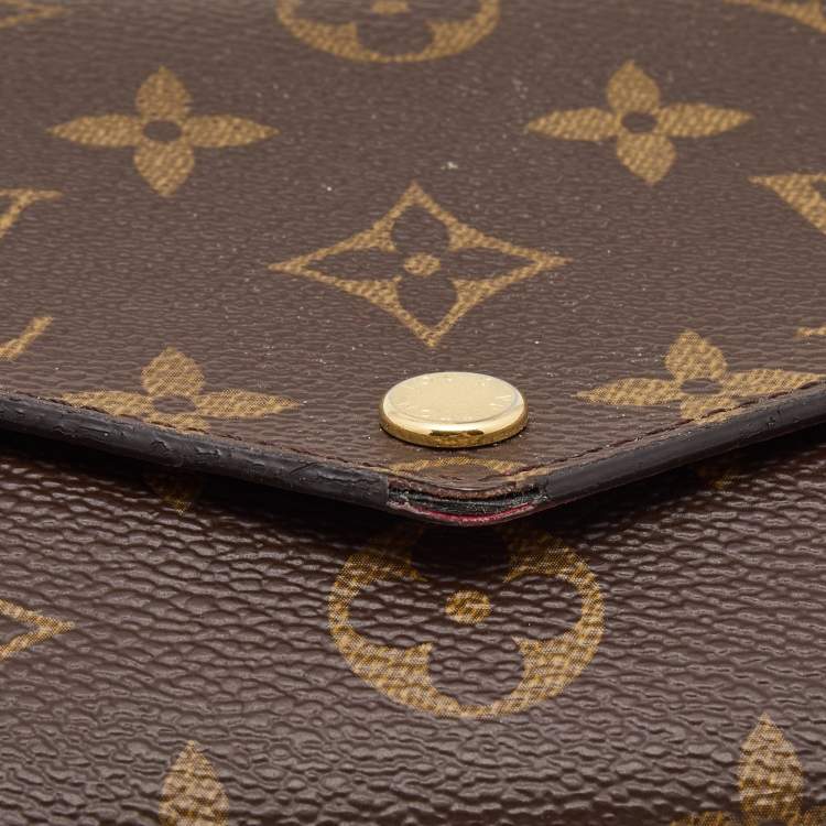Pre Owned Louis Vuitton Monogram Canvas Jeanne Wallet