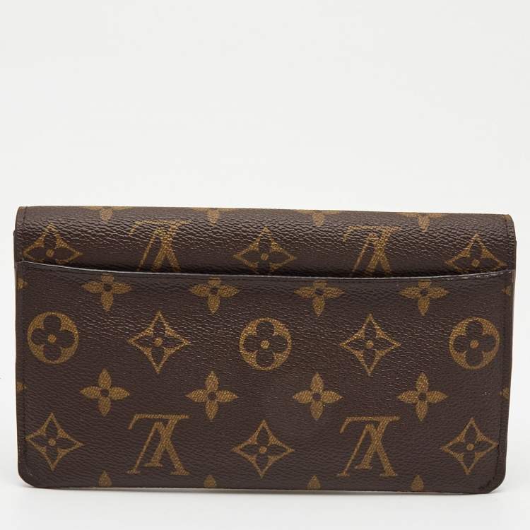 Pre Owned Louis Vuitton Monogram Canvas Jeanne Wallet