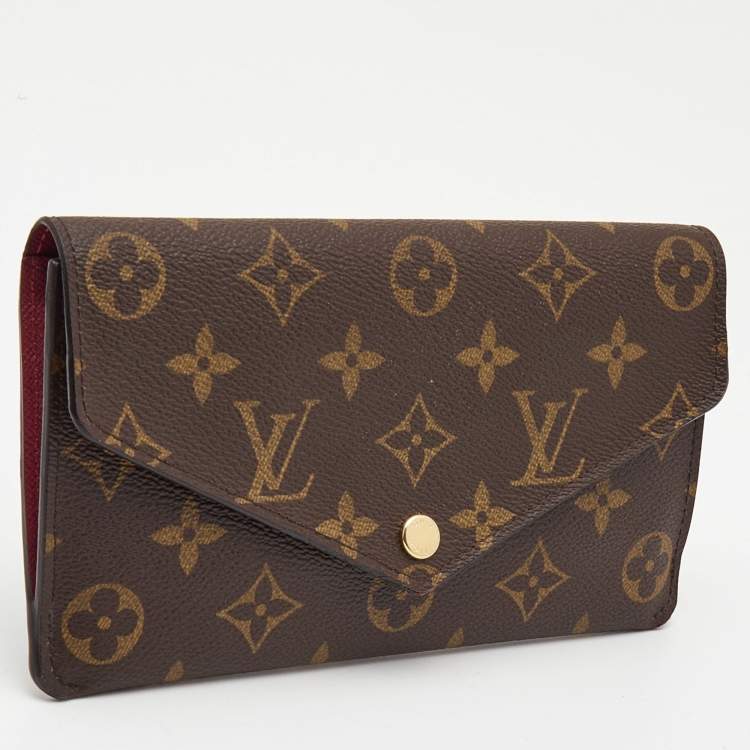 Pre Owned Louis Vuitton Monogram Canvas Jeanne Wallet