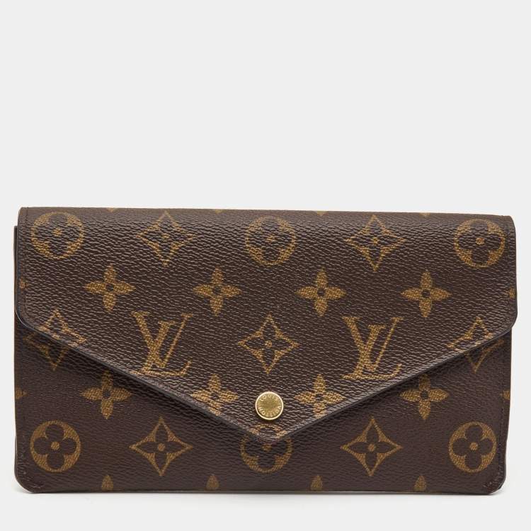 Pre Owned Louis Vuitton Monogram Canvas Jeanne Wallet