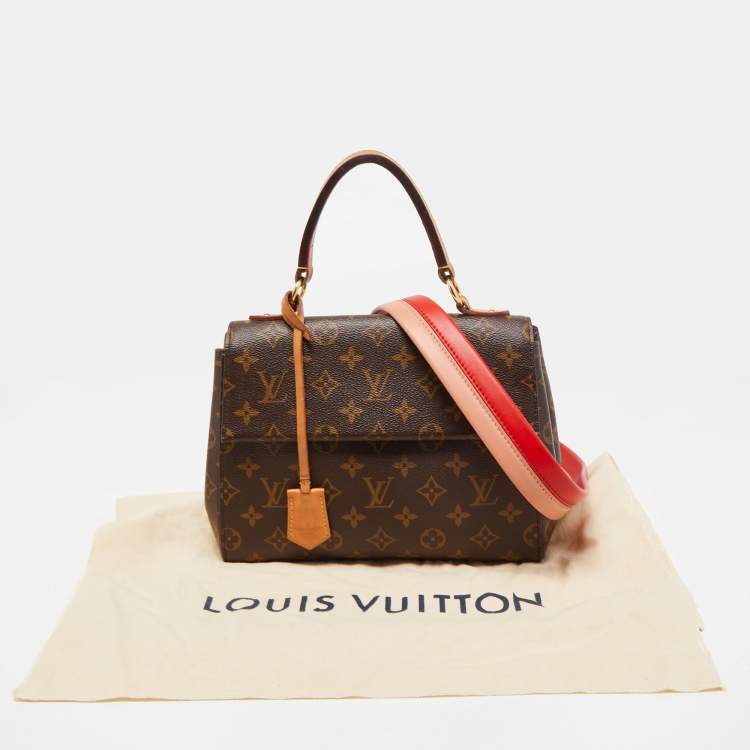 Pre Owned Louis Vuitton Monogram Canvas and Leather Cluny BB Bag