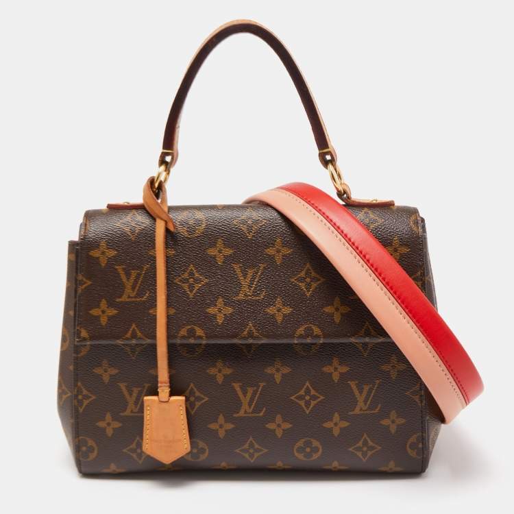 Pre Owned Louis Vuitton Monogram Canvas and Leather Cluny BB Bag