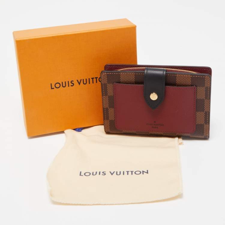 Pre Owned Louis Vuitton Damier Ebene Canvas Juliette Wallet