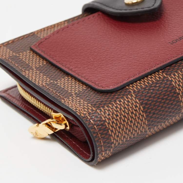 Pre Owned Louis Vuitton Damier Ebene Canvas Juliette Wallet