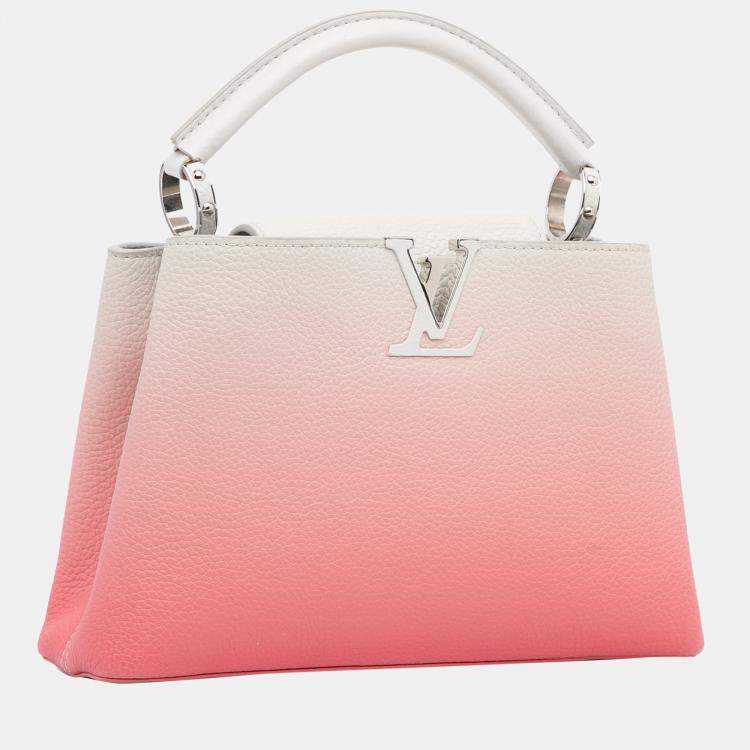 Louis Vuitton Pink/White Ombre Capucines Bb