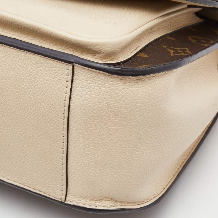Pre Owned Louis Vuitton Creme Monogram Canvas and Leather Vaugirard Bag