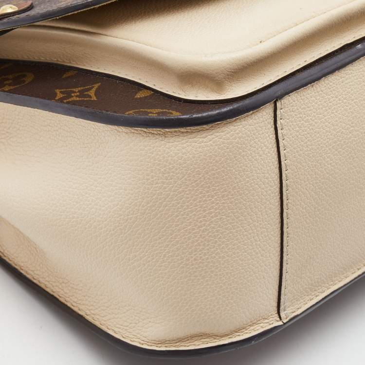 Pre Owned Louis Vuitton Creme Monogram Canvas and Leather Vaugirard Bag