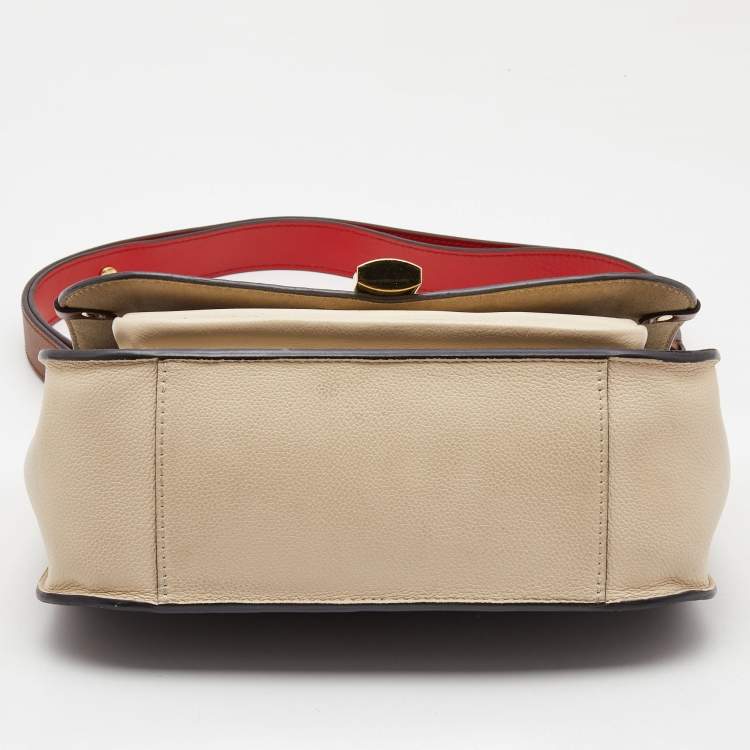 Pre Owned Louis Vuitton Creme Monogram Canvas and Leather Vaugirard Bag