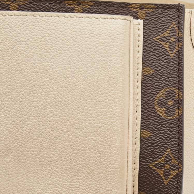 Pre Owned Louis Vuitton Creme Monogram Canvas and Leather Vaugirard Bag