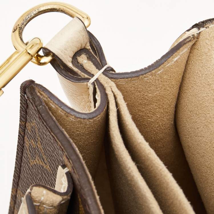 Pre Owned Louis Vuitton Creme Monogram Canvas and Leather Vaugirard Bag