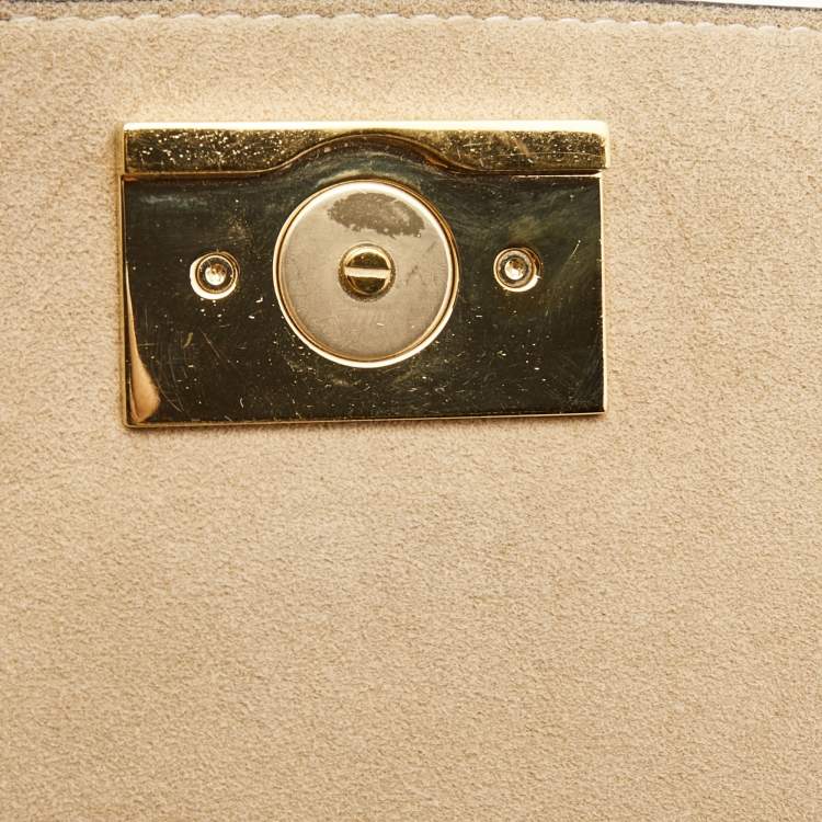 Pre Owned Louis Vuitton Creme Monogram Canvas and Leather Vaugirard Bag