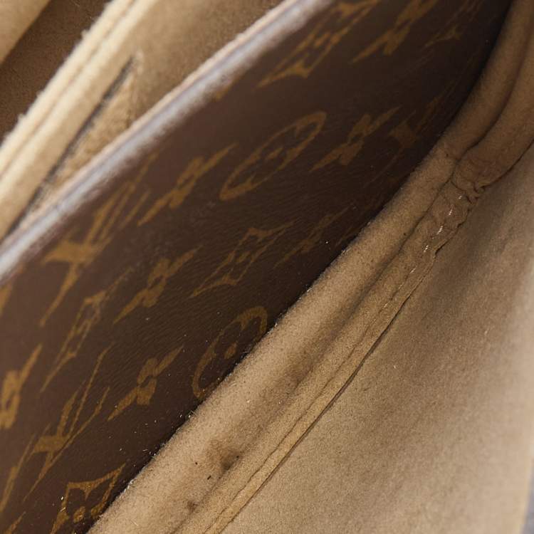 Pre Owned Louis Vuitton Creme Monogram Canvas and Leather Vaugirard Bag