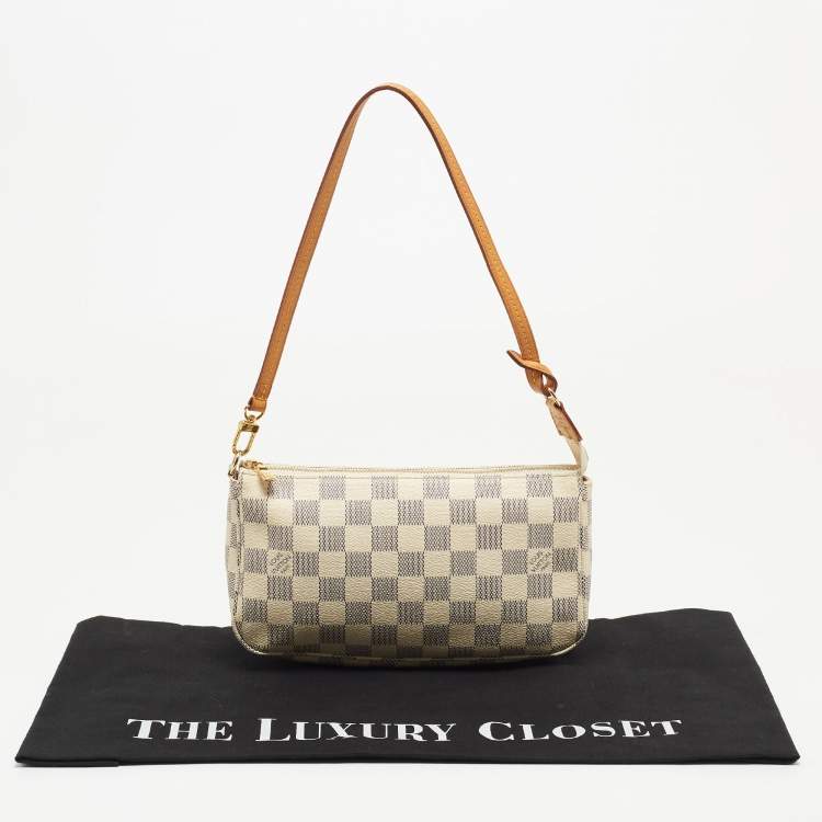 مملوكة مسبقًا Louis Vuitton Damier Azur Canvas Pochette Accessoires Bag