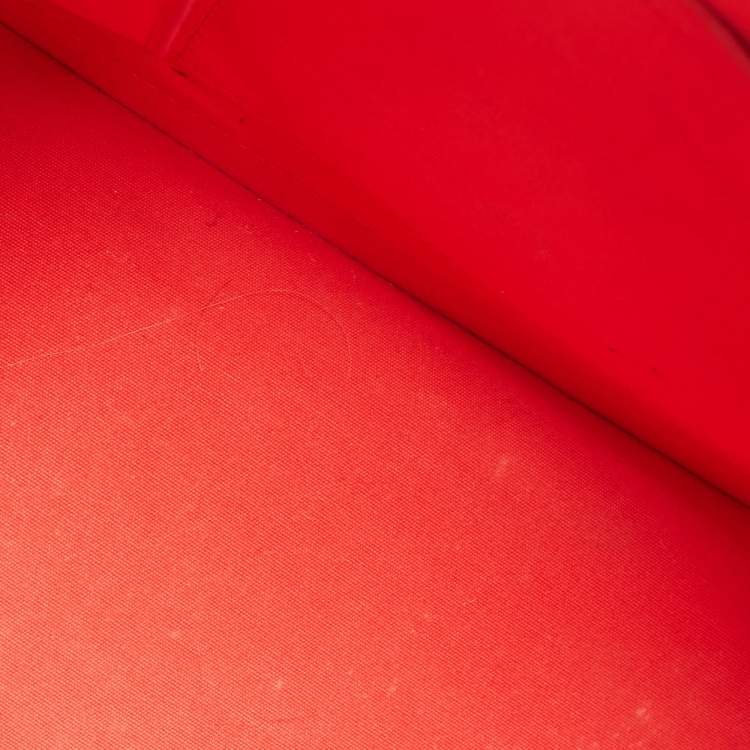 Pre Owned Louis Vuitton Rouge Grenadine Monogram Vernis Alma PM Bag