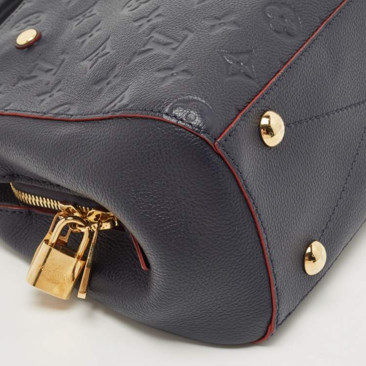 Pre Owned Louis Vuitton Celeste Monogram Empreinte Leather Montaigne BB Bag