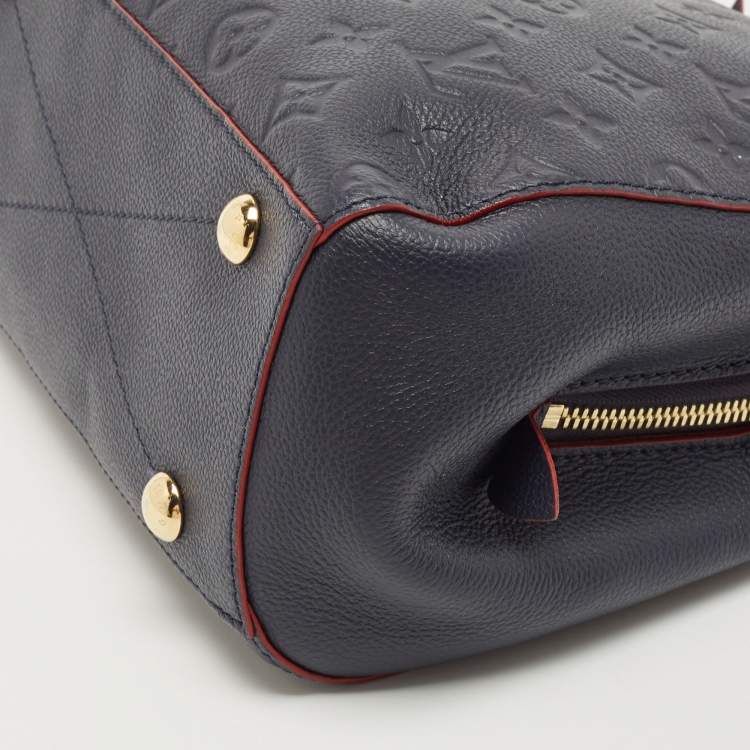 Pre Owned Louis Vuitton Celeste Monogram Empreinte Leather Montaigne BB Bag