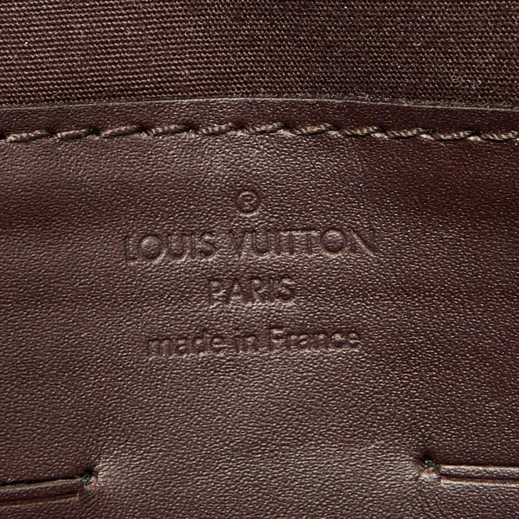 Pre Owned Louis Vuitton Amarante Monogram Vernis Ana Clutch Bag