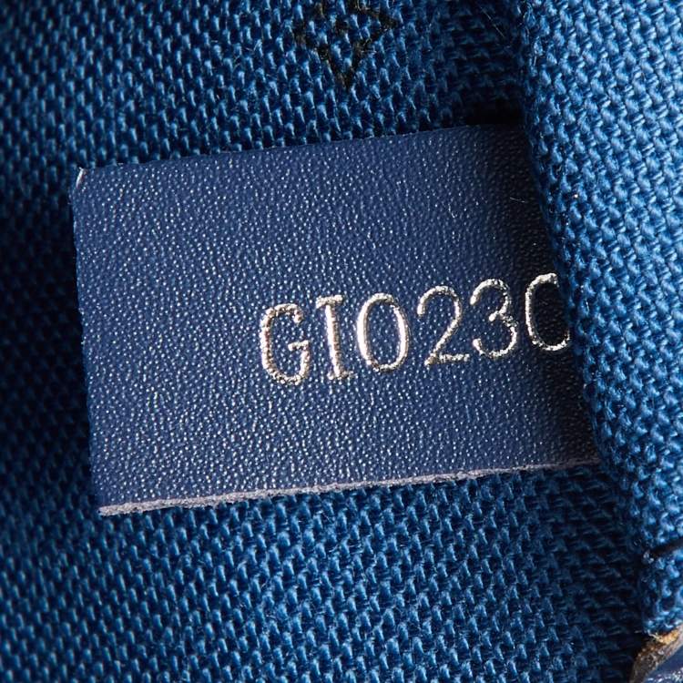 Pre Owned Louis Vuitton Blue Monogram Canvas Escale Neverfull MM Bag