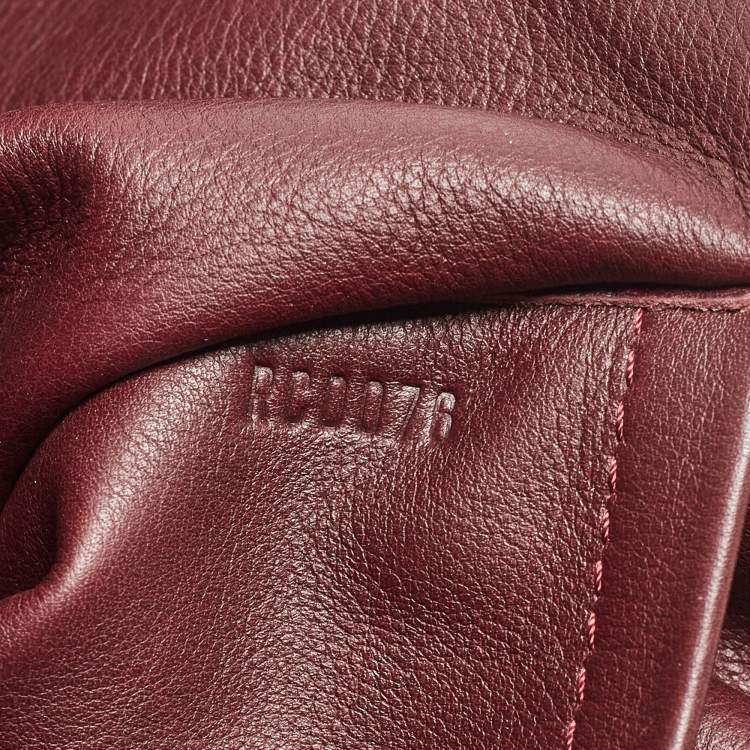 Pre Owned Louis Vuitton Red Monogram Vinyl and Canvas Squishy Bag