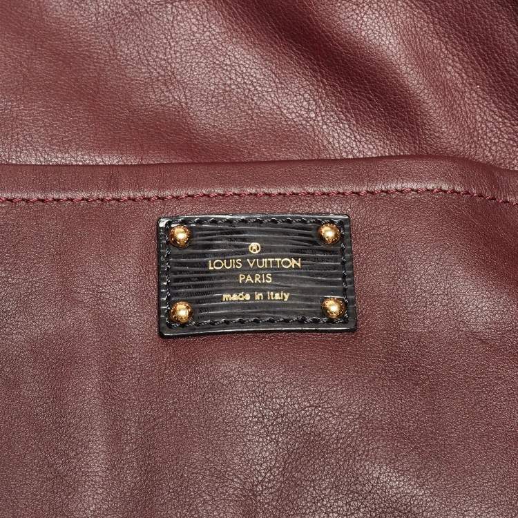 Pre Owned Louis Vuitton Red Monogram Vinyl and Canvas Squishy Bag