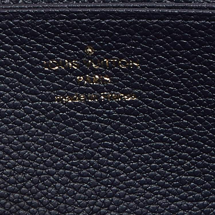 Pre Owned Louis Vuitton Marine Rouge  Monogram Empreinte Leather Zippy Wallet