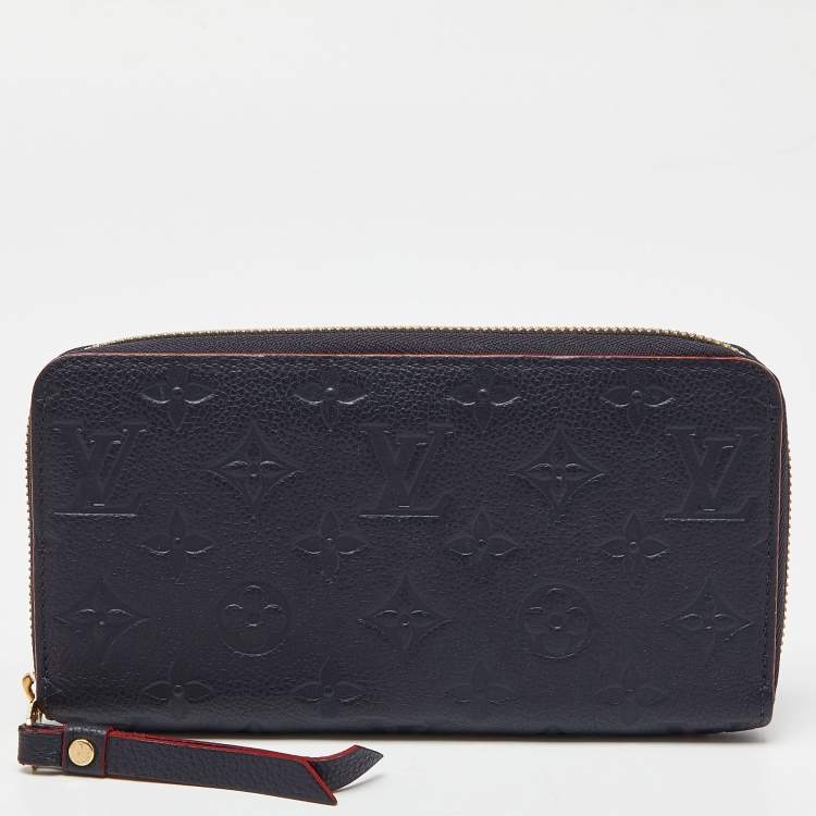Louis Vuitton Marine Rouge Monogram Empreinte Leather Zippy Wallet Louis  Vuitton | The Luxury Closet