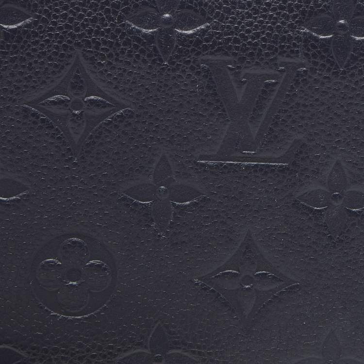 Pre Owned Louis Vuitton Marine Rouge  Monogram Empreinte Leather Zippy Wallet