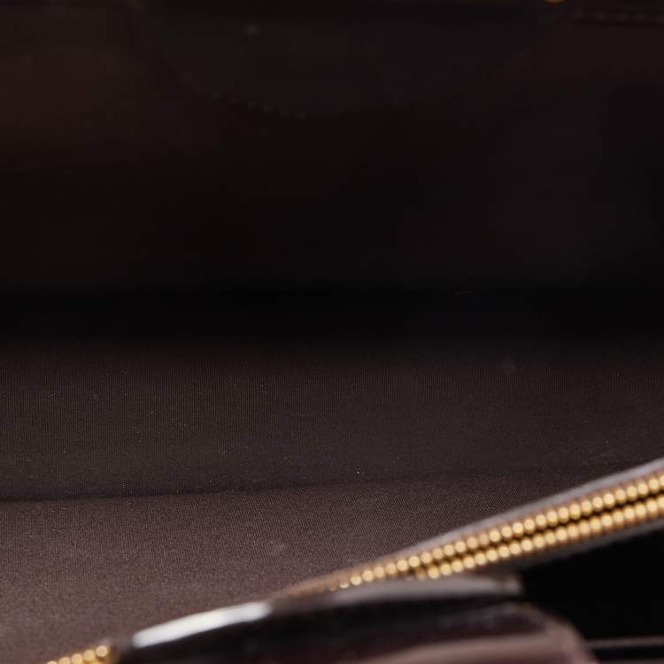 Pre Owned Louis Vuitton Amarante Monogram Vernis Deesse GM Bag