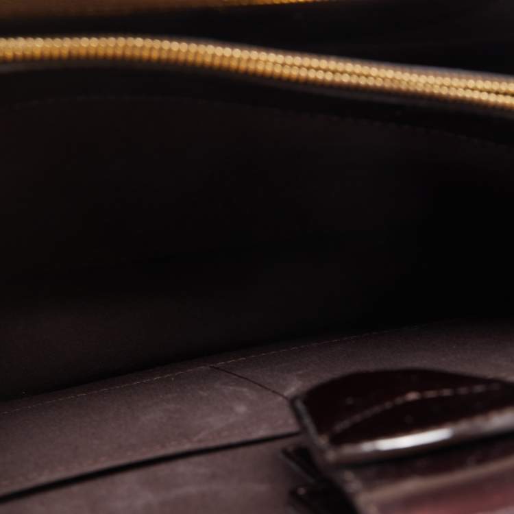 Pre Owned Louis Vuitton Amarante Monogram Vernis Deesse GM Bag