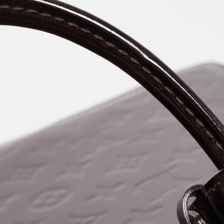 Pre Owned Louis Vuitton Amarante Monogram Vernis Deesse GM Bag