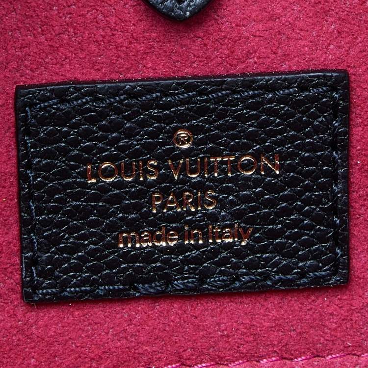 Pre Owned Louis Vuitton Black Shearling Monogram OnTheGo GM Bag