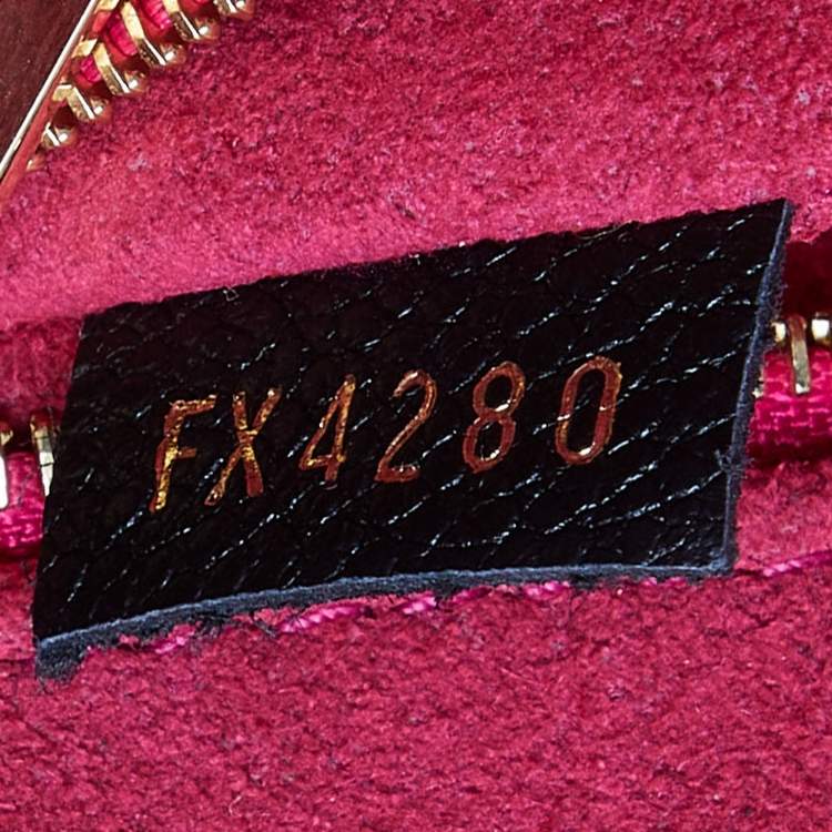 Pre Owned Louis Vuitton Black Shearling Monogram OnTheGo GM Bag