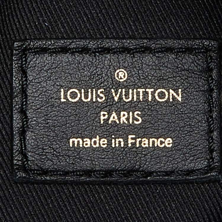 Pre Owned Louis Vuitton Black Leather New Wave Belt Bag