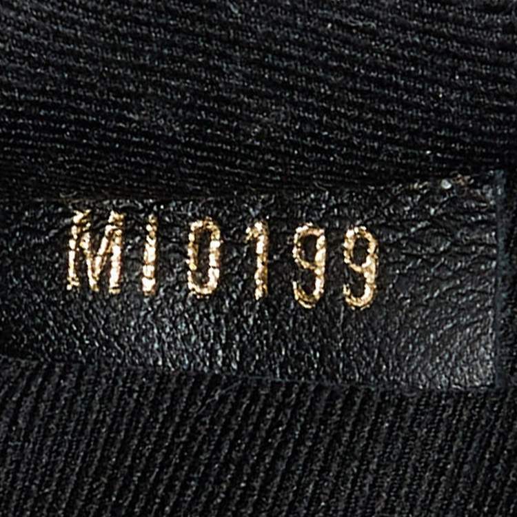 Pre Owned Louis Vuitton Black Leather New Wave Belt Bag