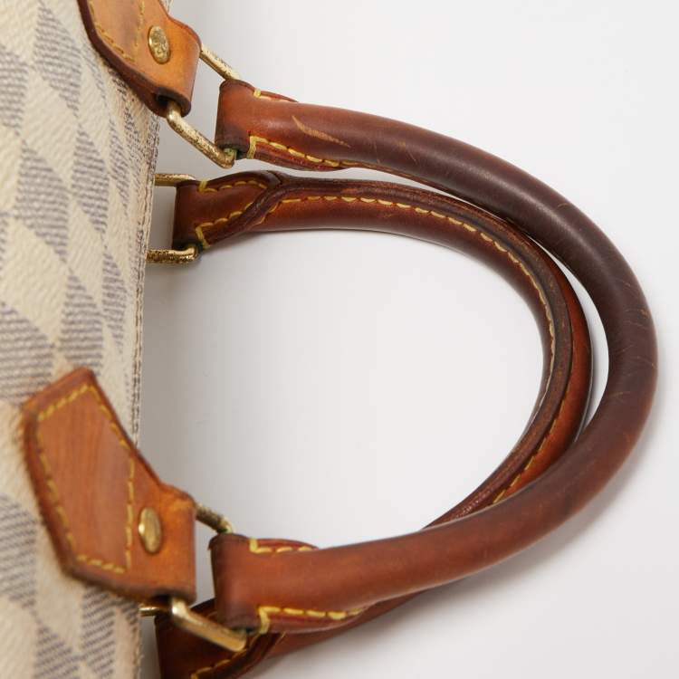Pre Owned Louis Vuitton Damier Azur Canvas Speedy 30 Bag