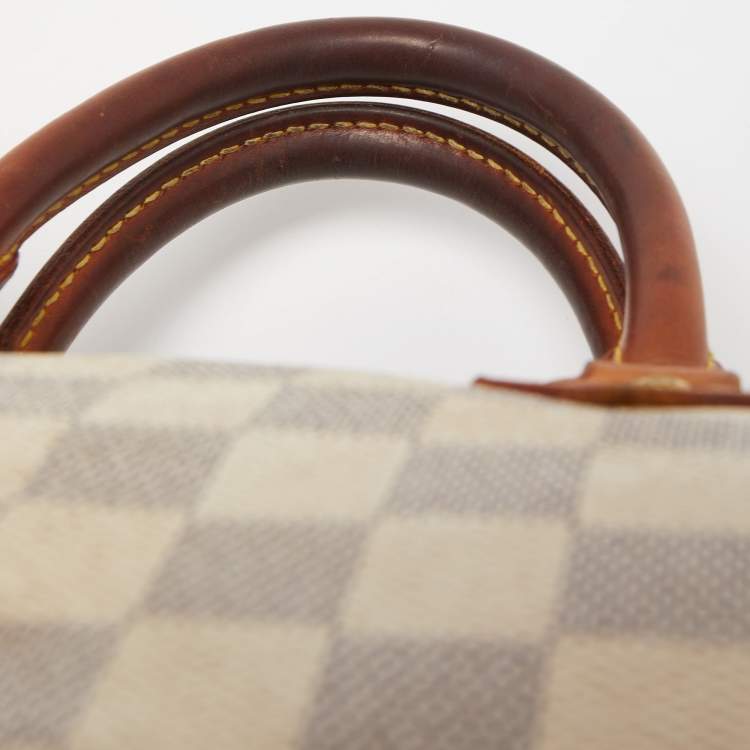 Pre Owned Louis Vuitton Damier Azur Canvas Speedy 30 Bag