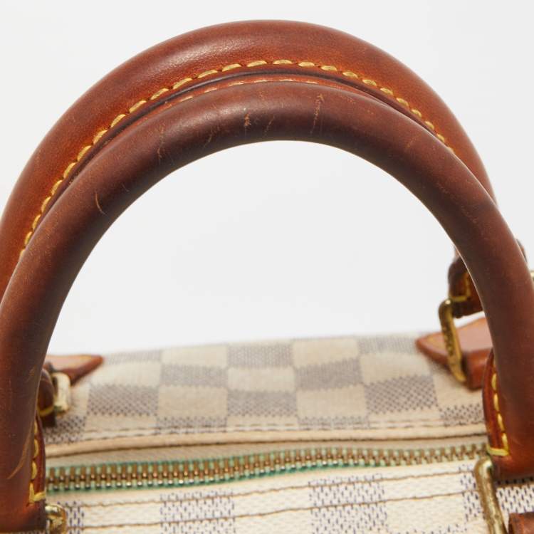 Pre Owned Louis Vuitton Damier Azur Canvas Speedy 30 Bag