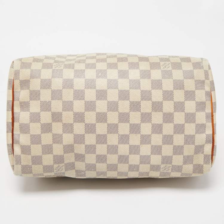Pre Owned Louis Vuitton Damier Azur Canvas Speedy 30 Bag