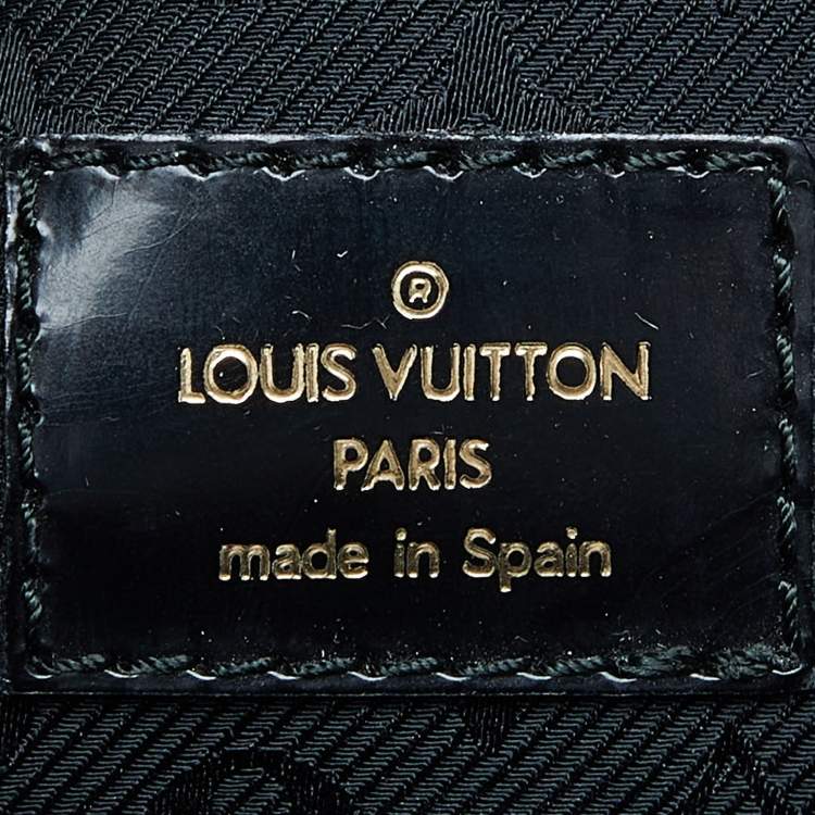 Pre Owned Louis Vuitton Brown Suede and Leather Havana Stamped Trunk GM Bag