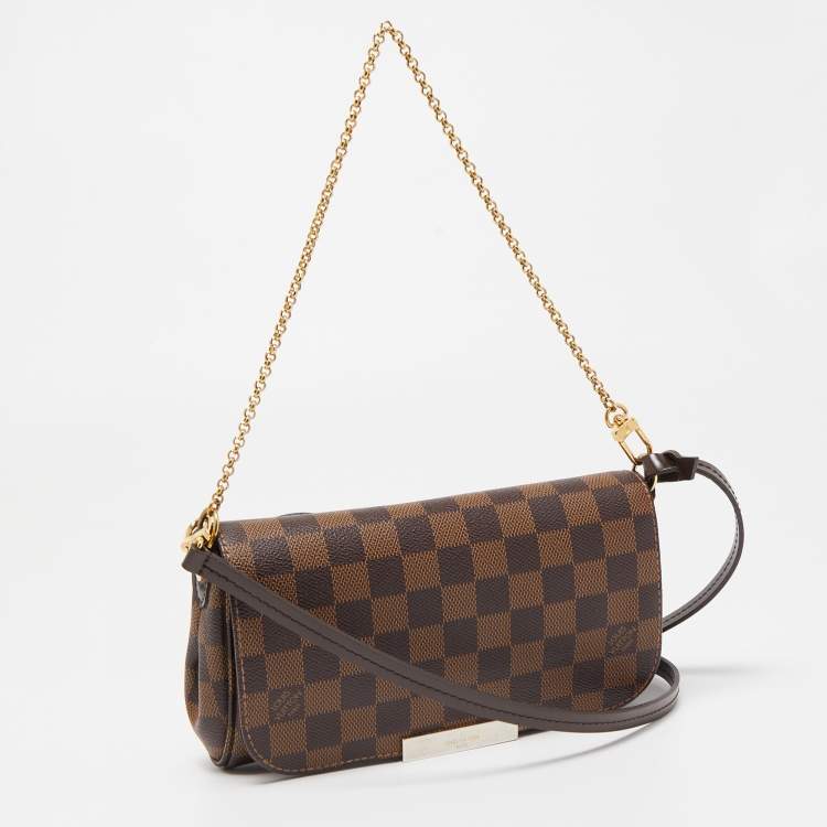 Pre Owned Louis Vuitton Damier Ebene Canvas Favorite PM Bag