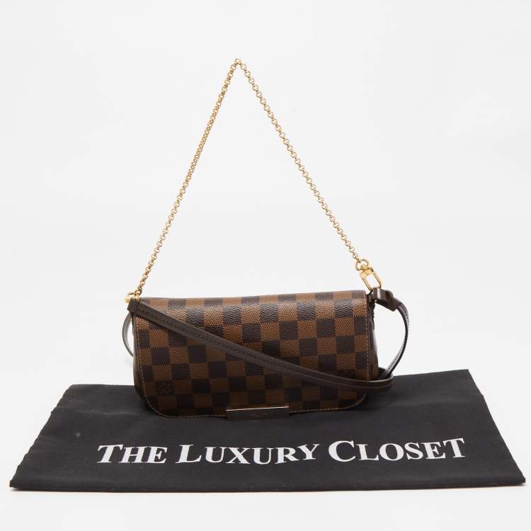 Pre Owned Louis Vuitton Damier Ebene Canvas Favorite PM Bag
