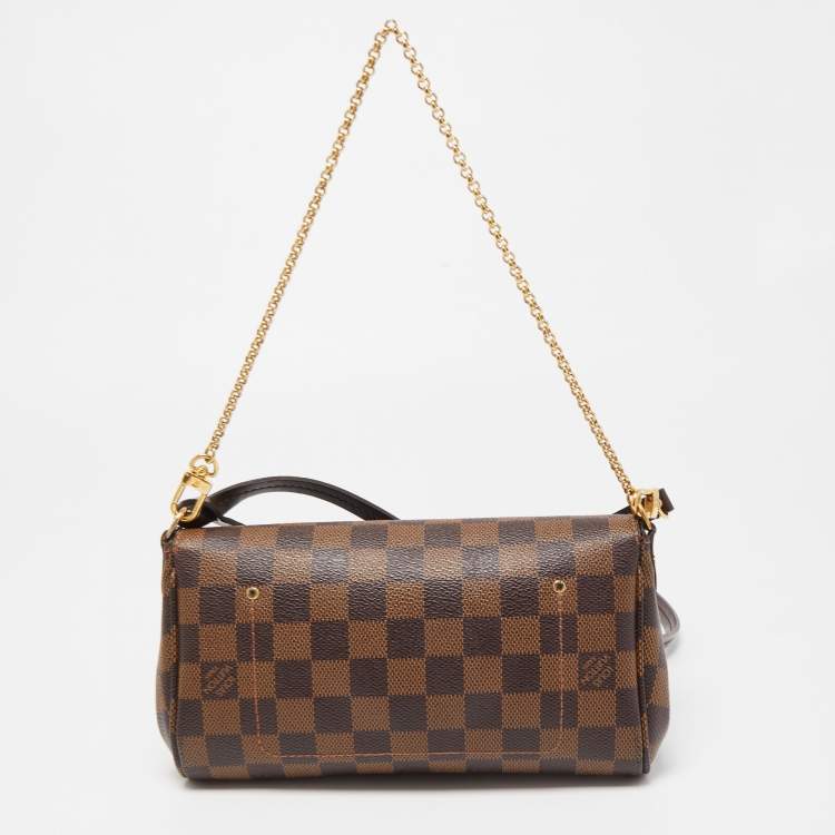 Pre Owned Louis Vuitton Damier Ebene Canvas Favorite PM Bag