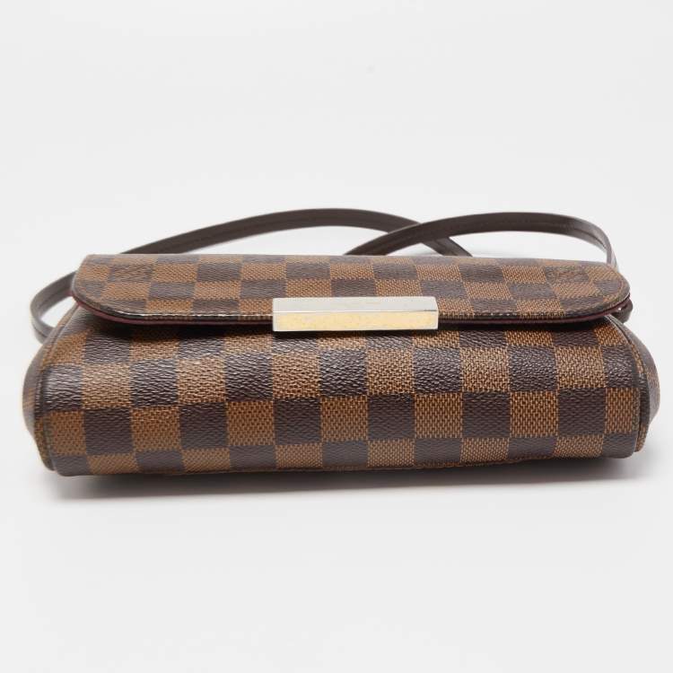 Pre Owned Louis Vuitton Damier Ebene Canvas Favorite PM Bag