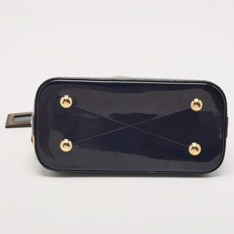 Pre Owned Louis Vuitton Grand Bleu Vernis Lisse Alma BB Bag
