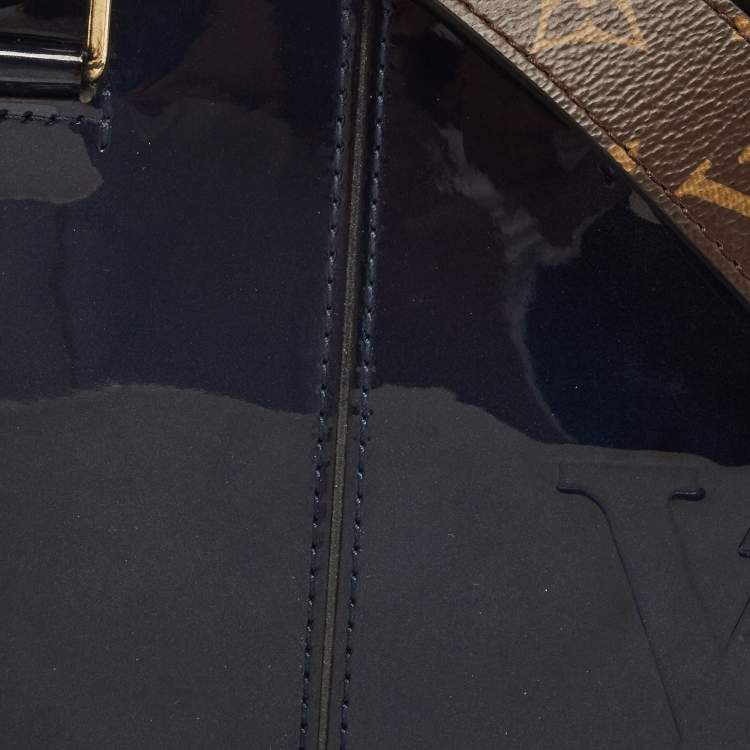 Pre Owned Louis Vuitton Grand Bleu Vernis Lisse Alma BB Bag