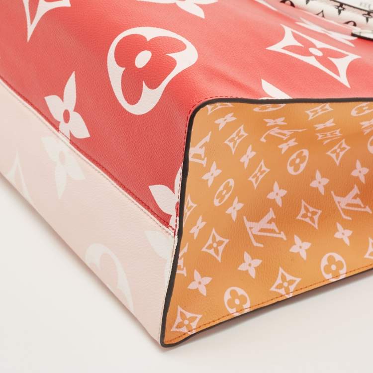Pre Owned Louis Vuitton Multicolor Monogram Giant Canvas Onthego GM Bag