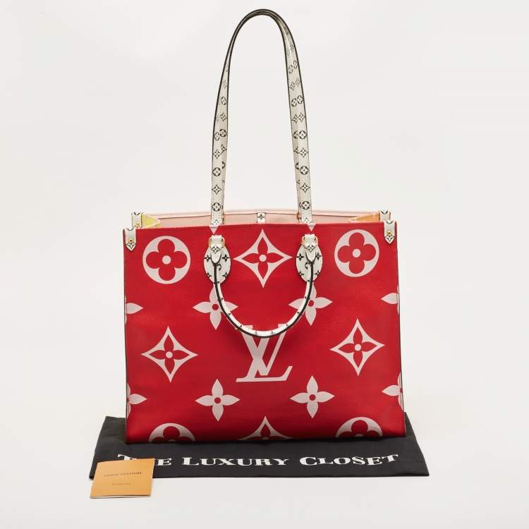 Pre Owned Louis Vuitton Multicolor Monogram Giant Canvas Onthego GM Bag