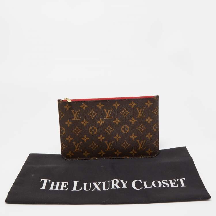 Pre Owned Louis Vuitton Monogram Canvas Neverfull Zip Pouch