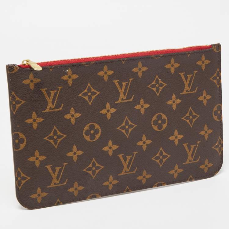 Pre Owned Louis Vuitton Monogram Canvas Neverfull Zip Pouch