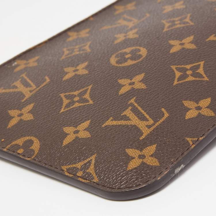 Pre Owned Louis Vuitton Monogram Canvas Neverfull Zip Pouch